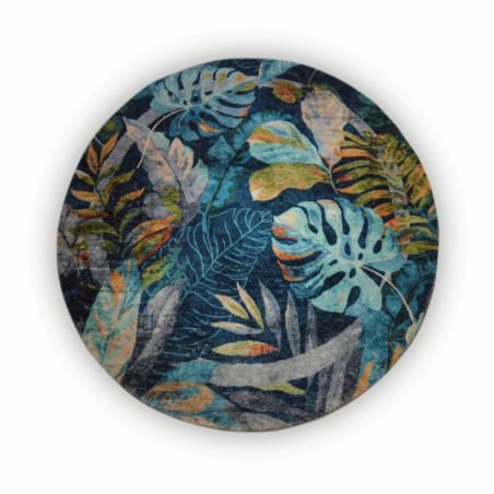 DYWAN STILO LIŚCIE- TROPIKALNY WZÓR, WIELOKOLOROWY