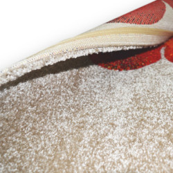 Dywan Motylki beżowy- Wielokolorowy dywan dziecięcy - dekordom.pl