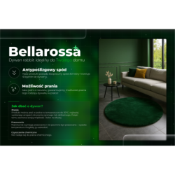Dywan Bellarossa Rabbit butelkowa zieleń