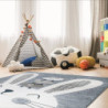 E1 BLUE - Dywanik dla dzieci z kolekcji AVANOS KIDS. Króliczek.