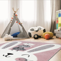 E2 ROSE - Dywanik dla dzieci z kolekcji AVANOS KIDS. Króliczek ROSE