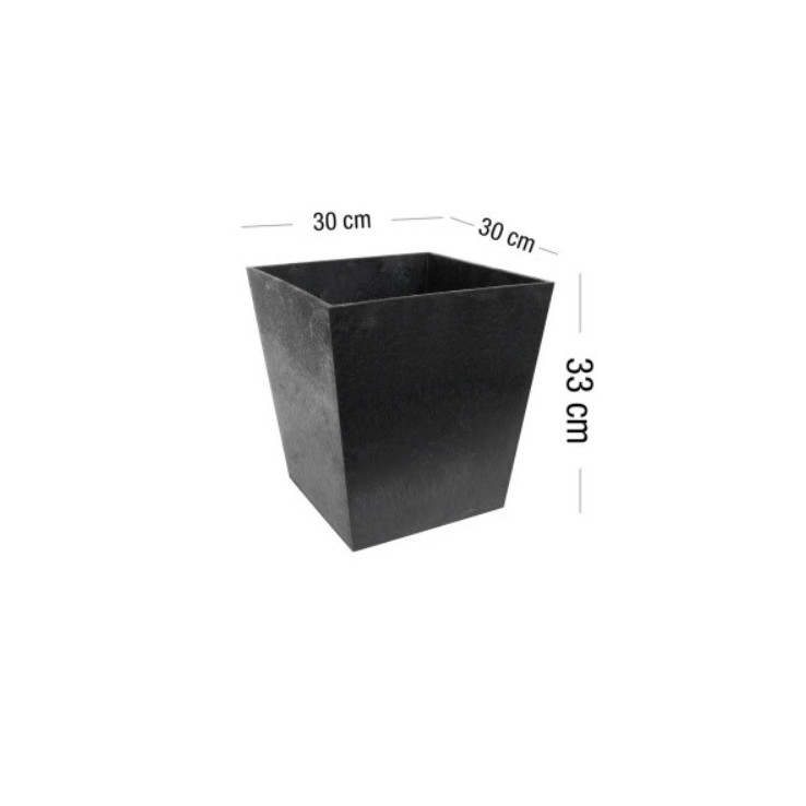 DONICA SONATA MULTIDEKOR DEKORDOM SETA HALI ŚLĄSK DONICZKI TANIO CZARNA 33CM