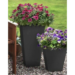 DONICA SONATA MULTIDEKOR DEKORDOM SETA HALI ŚLĄSK DONICZKI TANIO CZARNA 33CM