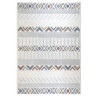 Kremowy nowoczesny dywan 3d z kolorowymi wstawkami