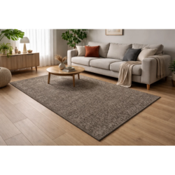 Dywan pętelkowy praktyczny brązowy