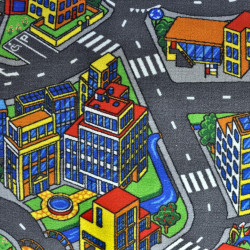 WYKŁADZINA DYWANOWA ULICZKI MIASTO DROGA ULICE MIASTO DZIECIĘCA CLEVER 4M