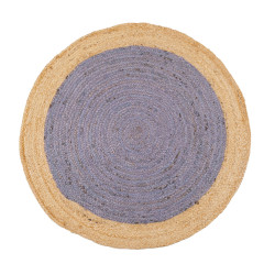 Dywan jutowy okrągły 100 – naturalny, beżowy  | trwały i łatwy w czyszczeniu