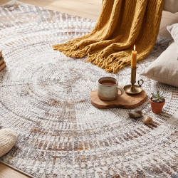 Dywan TENDER SETA Hali – nowoczesny dywan beżowo-niebieski | 8 mm | Premium