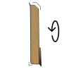 LISTWA PRZYPODŁOGOWA MDF FORMA KUBICZNA 2 W 1 CZARNA 60MM 2,4M