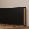 LISTWA PRZYPODŁOGOWA MDF FORMA KUBICZNA 2 W 1 CZARNA 60MM 2,4M