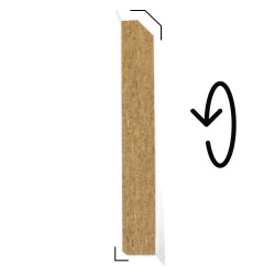 LISTWA PRZYPODŁOGOWA MDF FORMA KUBICZNA 2 W 1 CZARNA 60MM 2,4M
