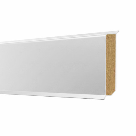LISTWA PRZYPODŁOGOWA MDF FORMA KUBICZNA 2 W 1 CZARNA 60MM 2,4M