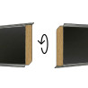 LISTWA PRZYPODŁOGOWA MDF FORMA KUBICZNA 2 W 1 ANTRACYT 60MM 2,4M