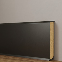 LISTWA PRZYPODŁOGOWA MDF FORMA KUBICZNA 2 W 1 ANTRACYT 60MM 2,4M