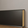 LISTWA PRZYPODŁOGOWA MDF FORMA KUBICZNA 2 W 1 ANTRACYT 60MM 2,4M
