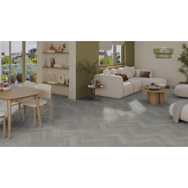 WYKŁADZINA PCV ICONIK 450-SKANE HERRINGBONE DIM GREY 4M - zdjęcie 6