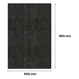Dywan Maroco 160 Ciemnoszary 100x150 cm Pętelkowy na Filcu